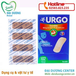 Băng cá nhân vải độ dính cao Urgo Durable (hộp/102m)