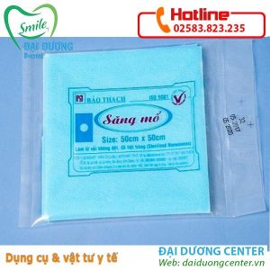 Săng mổ vô khuẩn 50x50cm-Bảo Thạch: có lỗ và không lỗ  (cái)