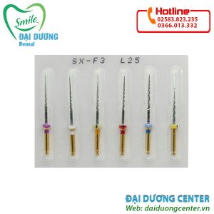 Trâm PROTAPER NEXT máy (X1, X2, X3-6cây/vĩ)